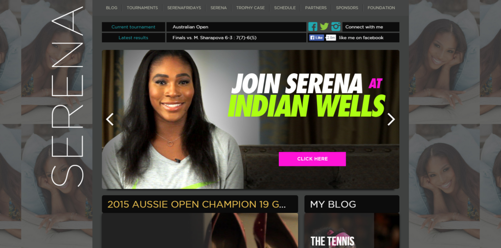 Serena Williams Official Website